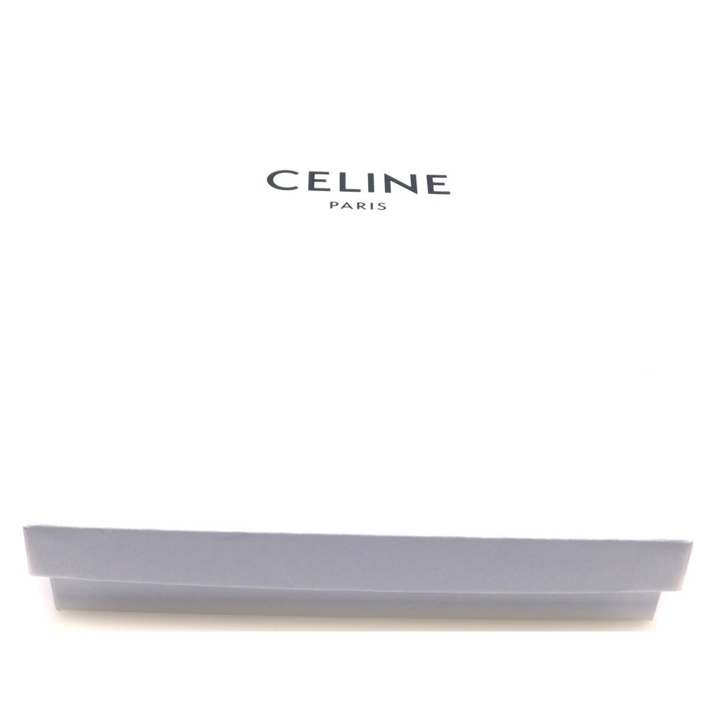 CELINE(セリーヌ) 二つ折り財布 コンパクトウォレット ブラック レザー ゴールド金具 レディース