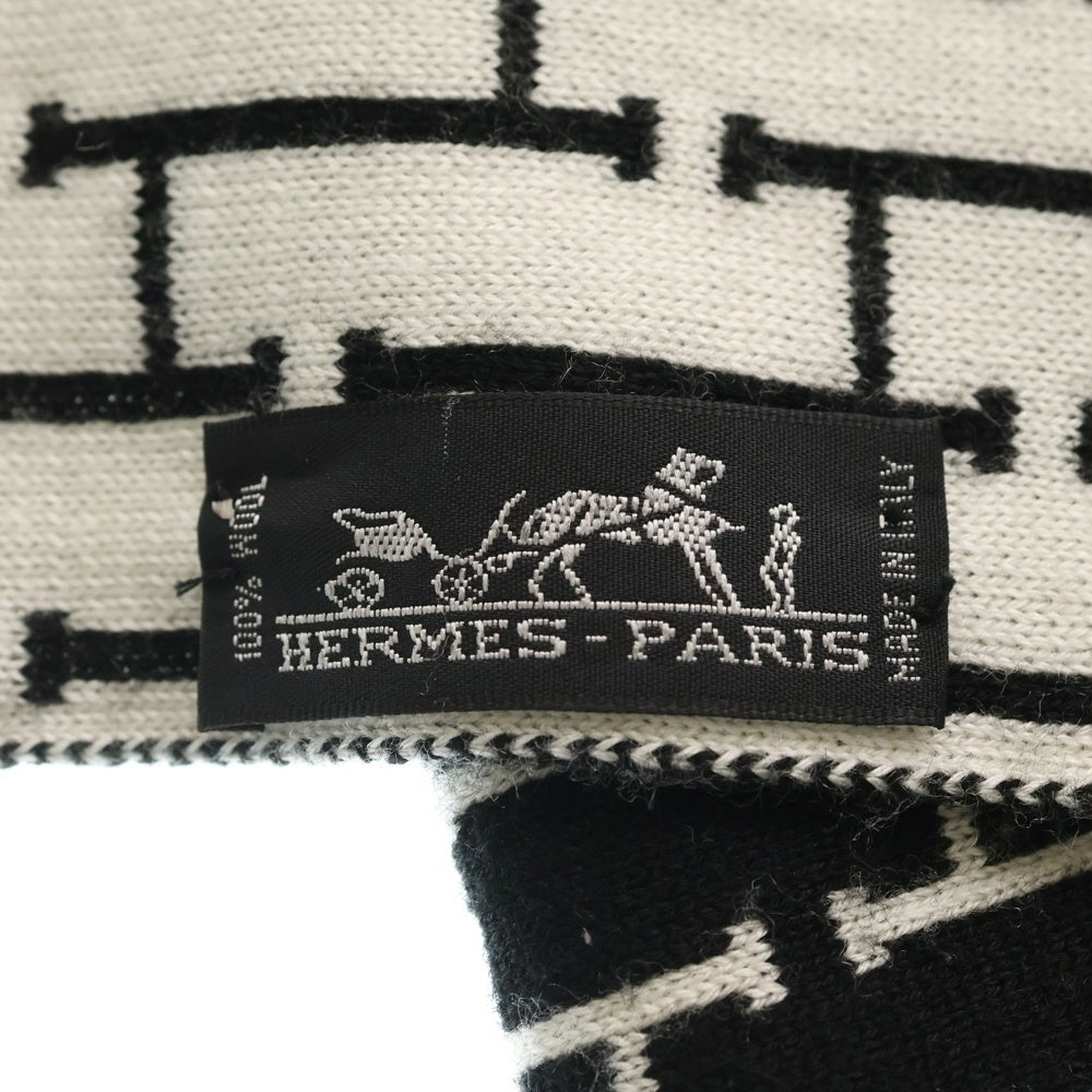 HERMES(エルメス) ロゴ モチーフ マフラー レディース