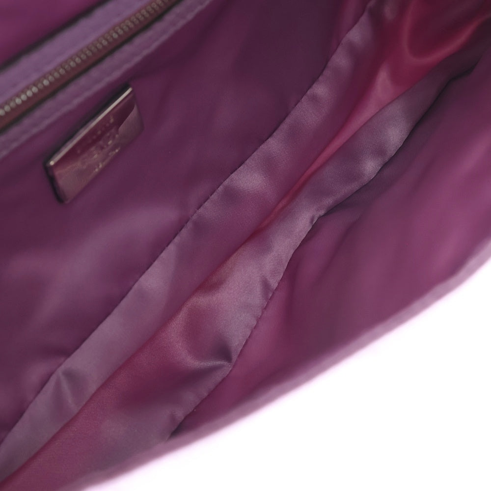 FENDI(フェンディ) 22AW マルチポケット ショルダーバッグ ミニバッグ パープル シルバー金具 レディース