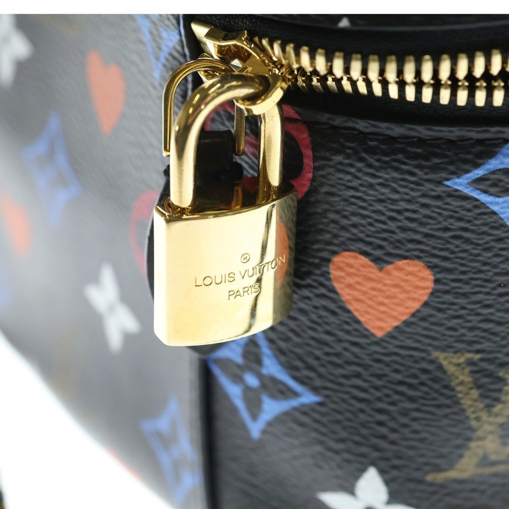 LOUIS VUITTON(ルイヴィトン) モノグラム ゲームオン ヴァニティPM チェーンバッグ ハンドバッグ ブラック ノワール レザー M57482 ゴールド金具 レディース