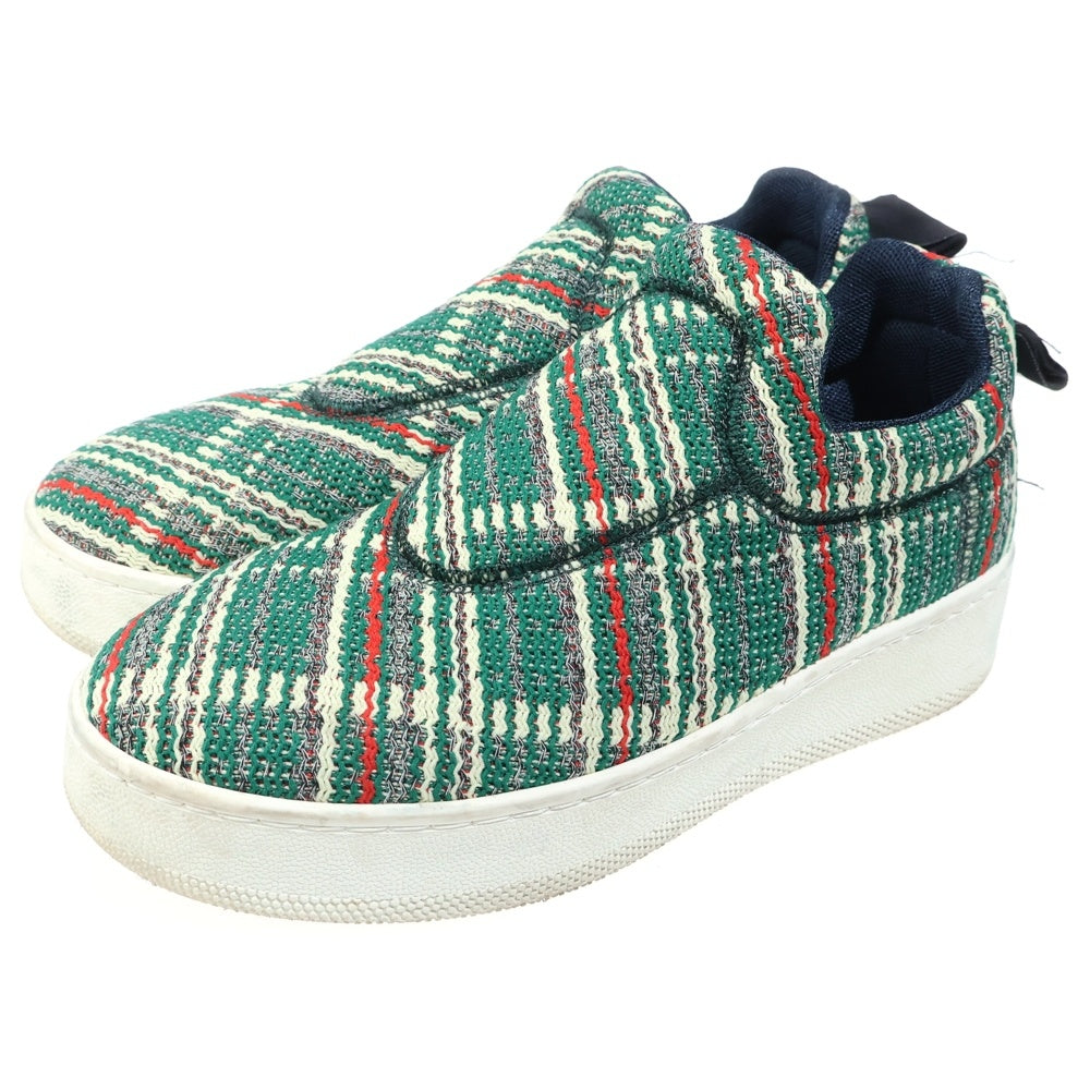 CELINE(セリーヌ) Love Life Sneaker ラブライフ ツイードローカットスニーカー グリーン レディース