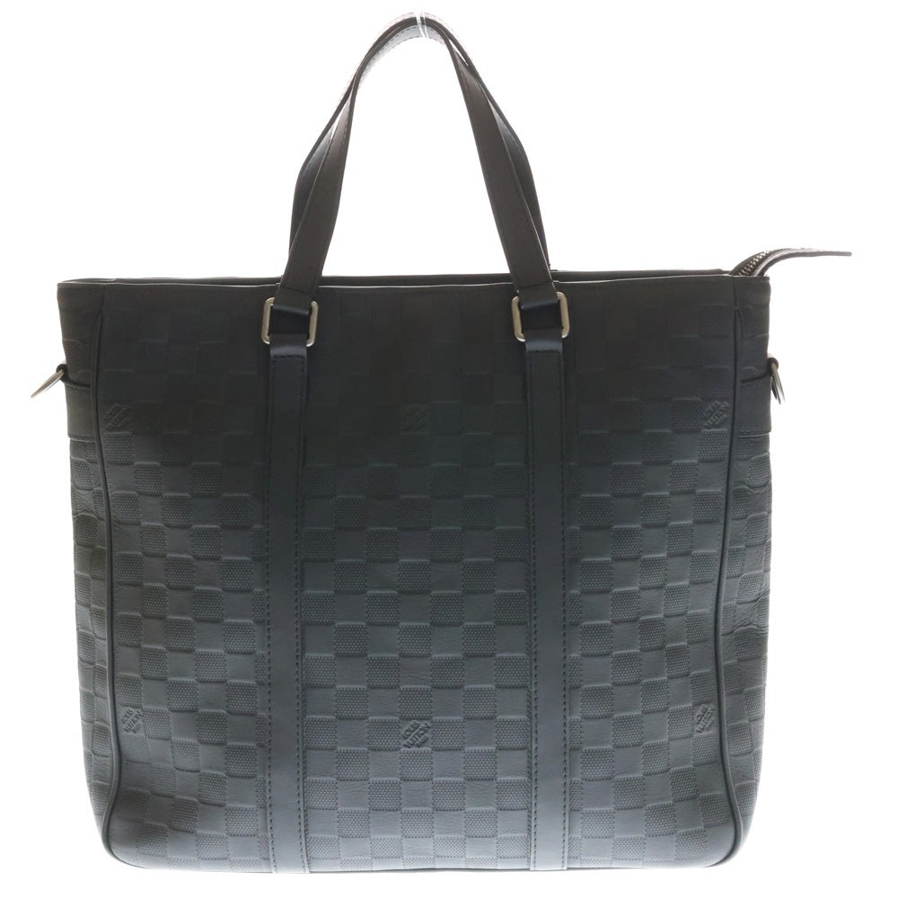 LOUIS VUITTON(ルイヴィトン) ダミエ ネオタダオ トートバッグ ハンドバッグ ショルダーバッグ ブラック レザー N41227 シルバー金具
