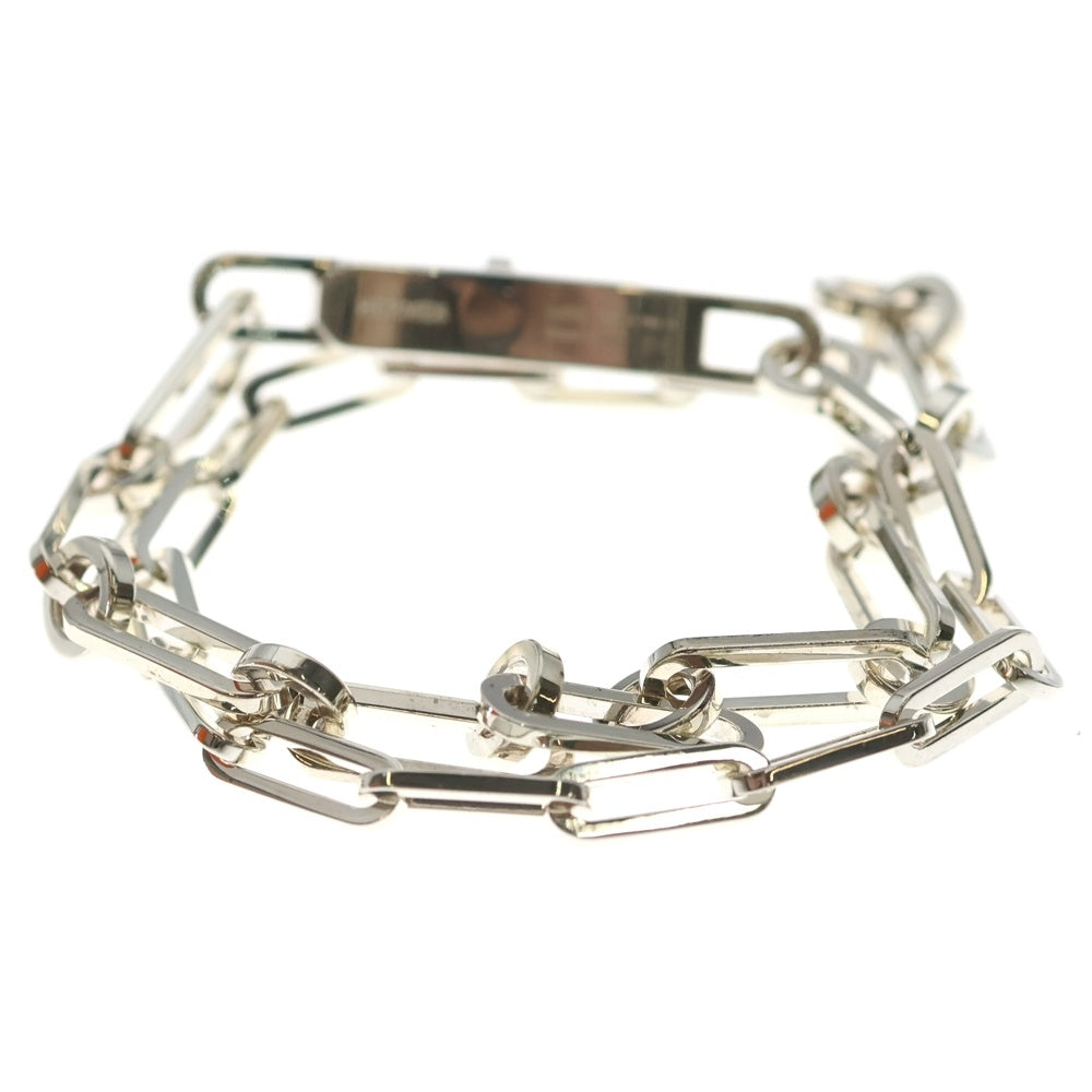 HERMES(エルメス) ケリーシェーヌ ドゥブルトゥール ブレスレット シルバー