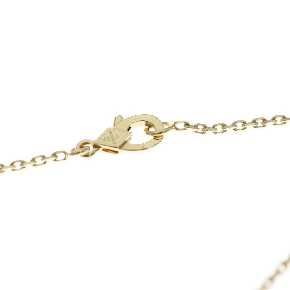Van Cleef & Arpels(ヴァンクリーフアンドアーペル) ヴィンテージアルハンブラ ブルーアゲート ネックレス イエローゴールド Au750YG VCARP9SY00 レディース
