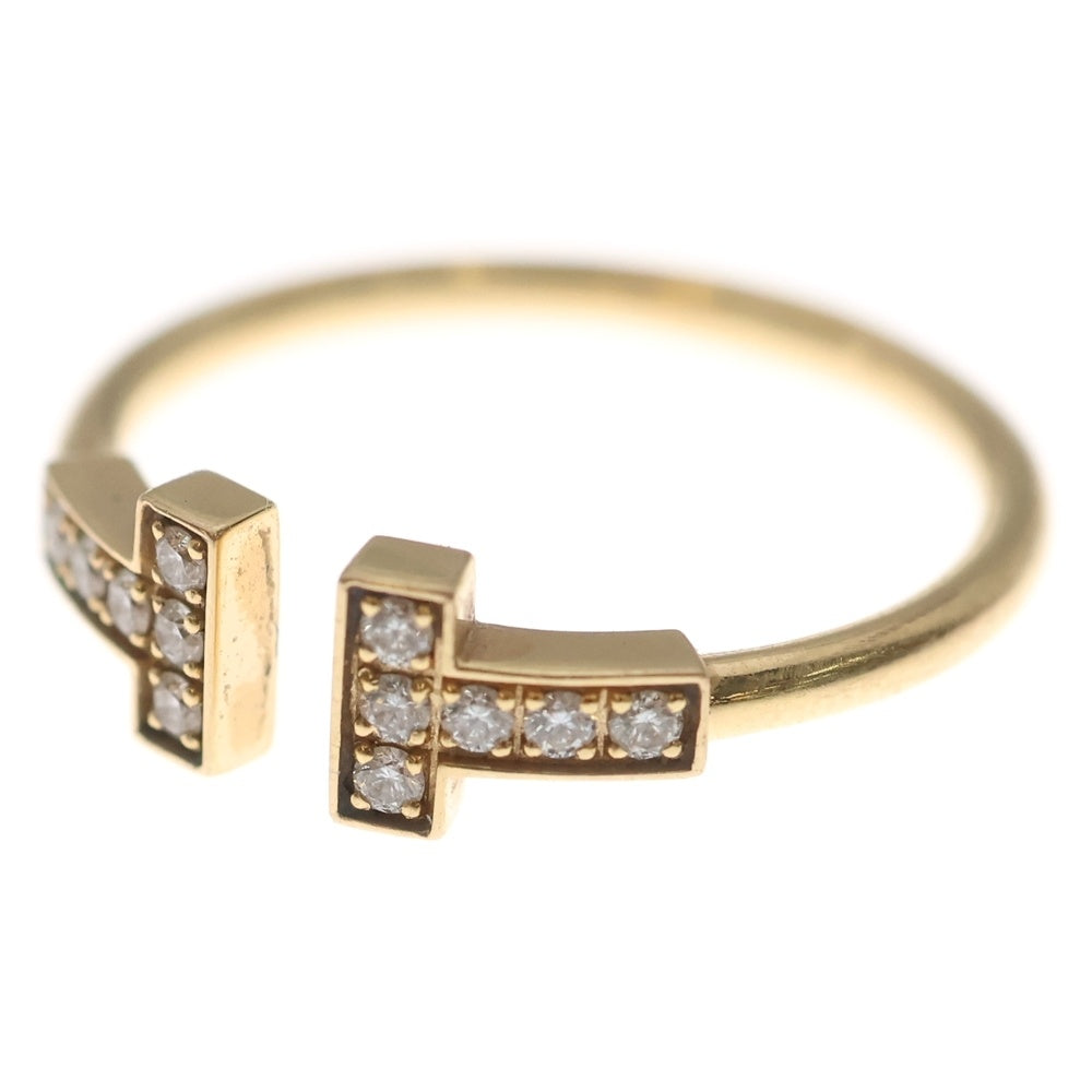 TIFFANY & Co.(ティファニー) Tワイヤー ダイヤ リング Au750 K18 PG ピンクゴールド