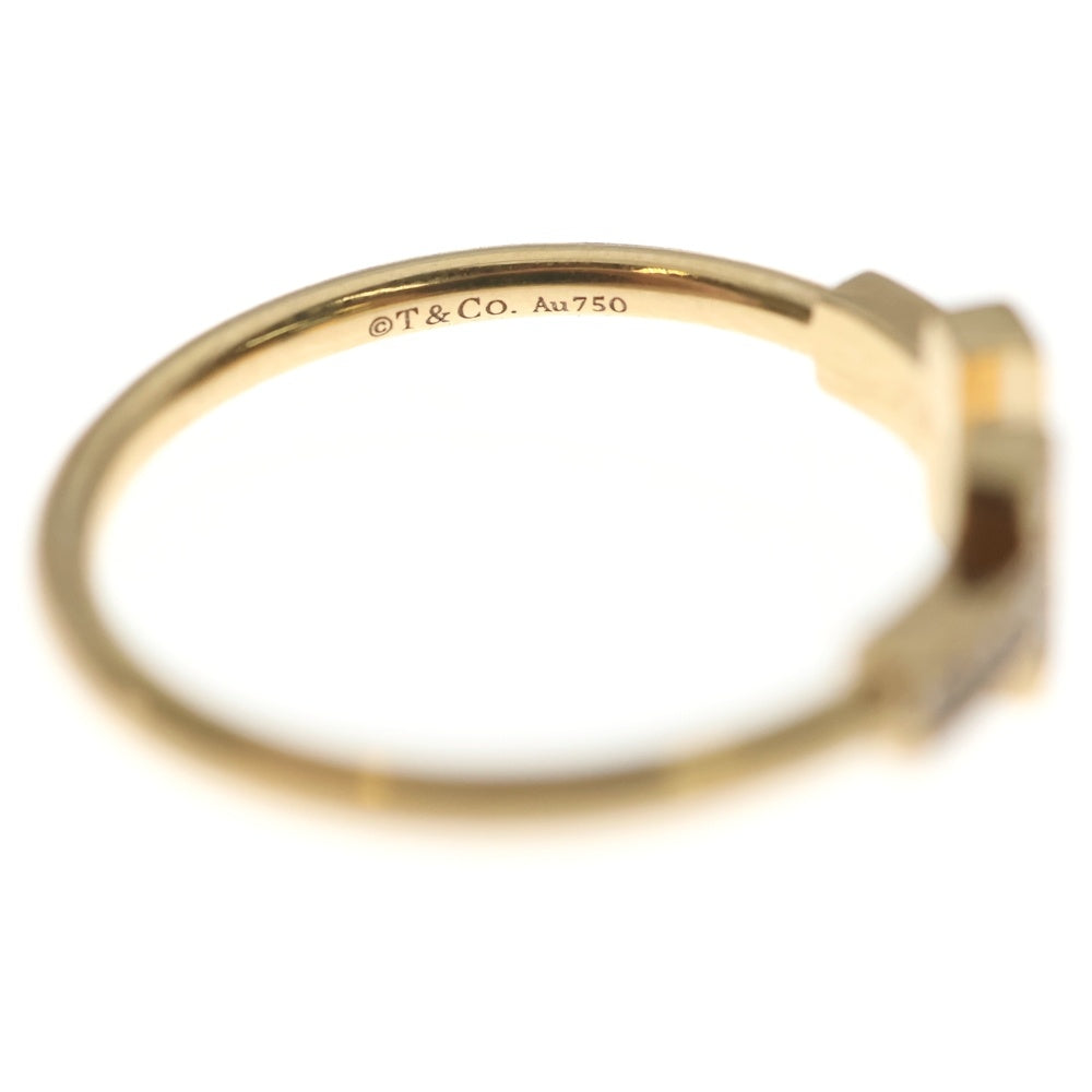 TIFFANY & Co.(ティファニー) Tワイヤー ダイヤ リング Au750 K18 PG ピンクゴールド
