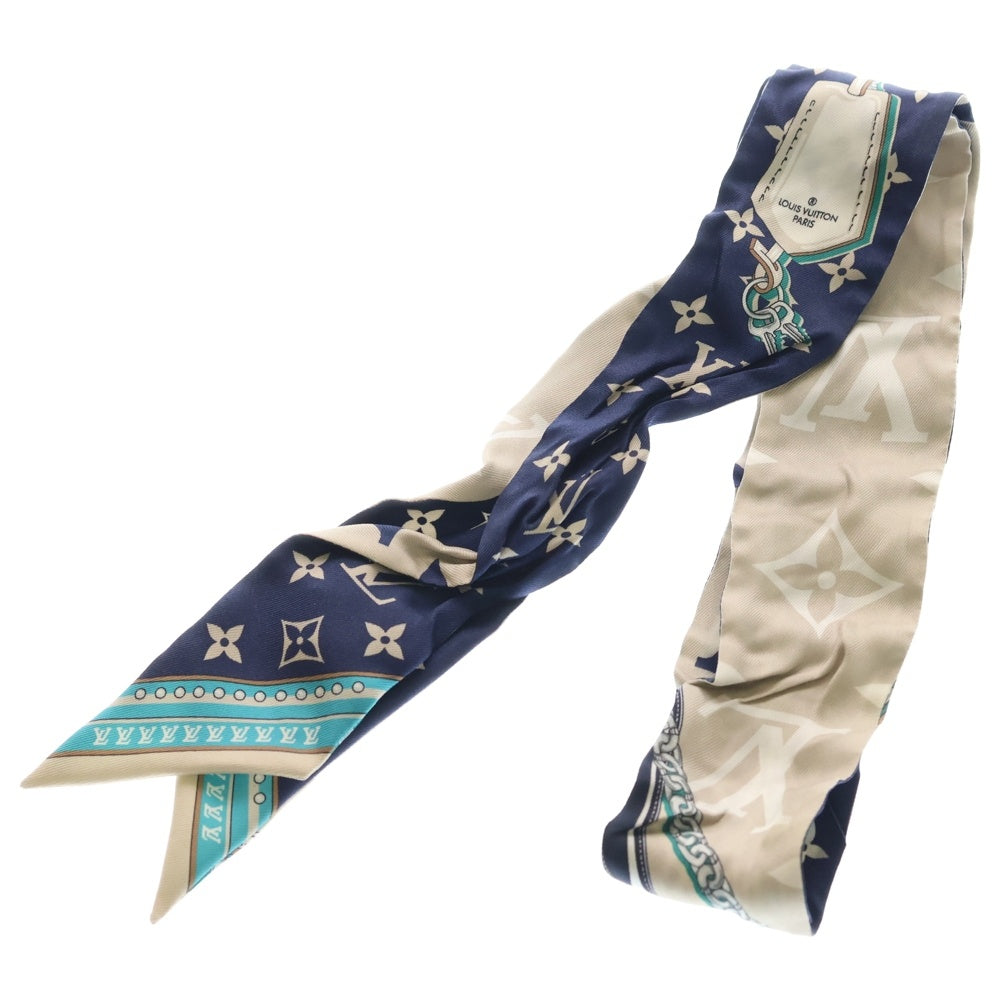 LOUIS VUITTON(ルイヴィトン) モノグラム バンドーBB スカーフ アルティメット ブルーマリーヌ シルク ブルー M77778 レディース