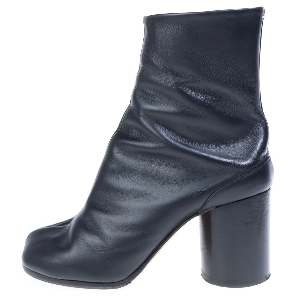 MM6 Maison Margiela(エムエムシックスメゾンマルジェラ) タビ ショートブーツ ブラック レザー S58WU0260 #36.5 レディース