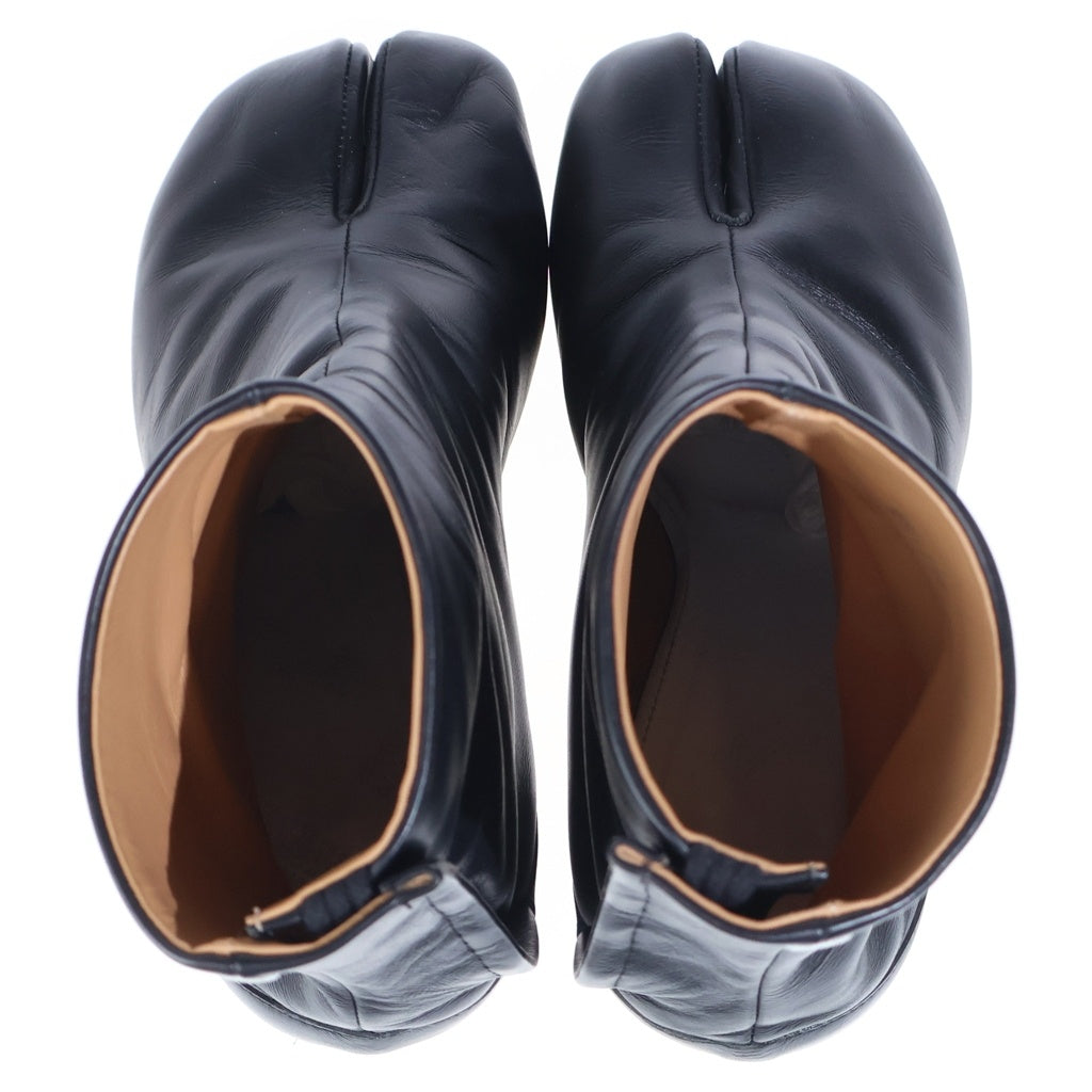 MM6 Maison Margiela(エムエムシックスメゾンマルジェラ) タビ ショートブーツ ブラック レザー S58WU0260 #36.5 レディース