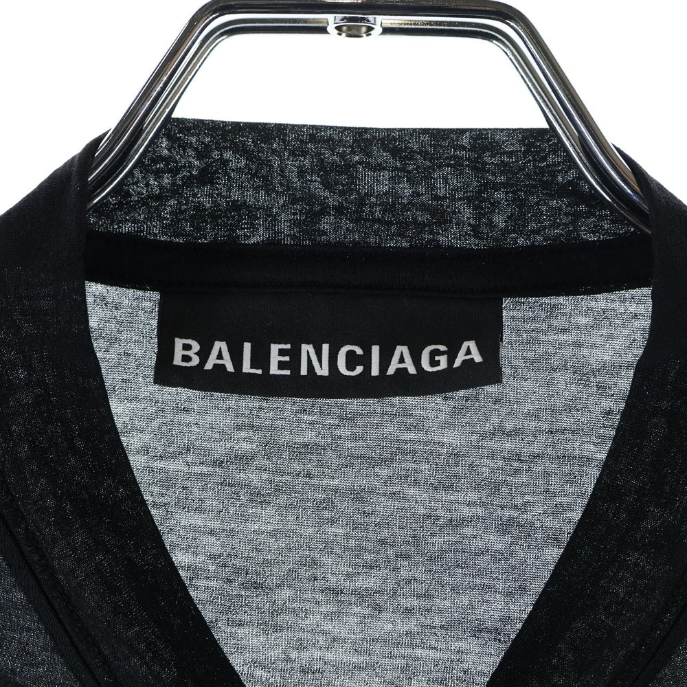 BALENCIAGA(バレンシアガ) モックネック ロングスリーブ 長袖Tシャツ カットソー ブラック レディース 698472