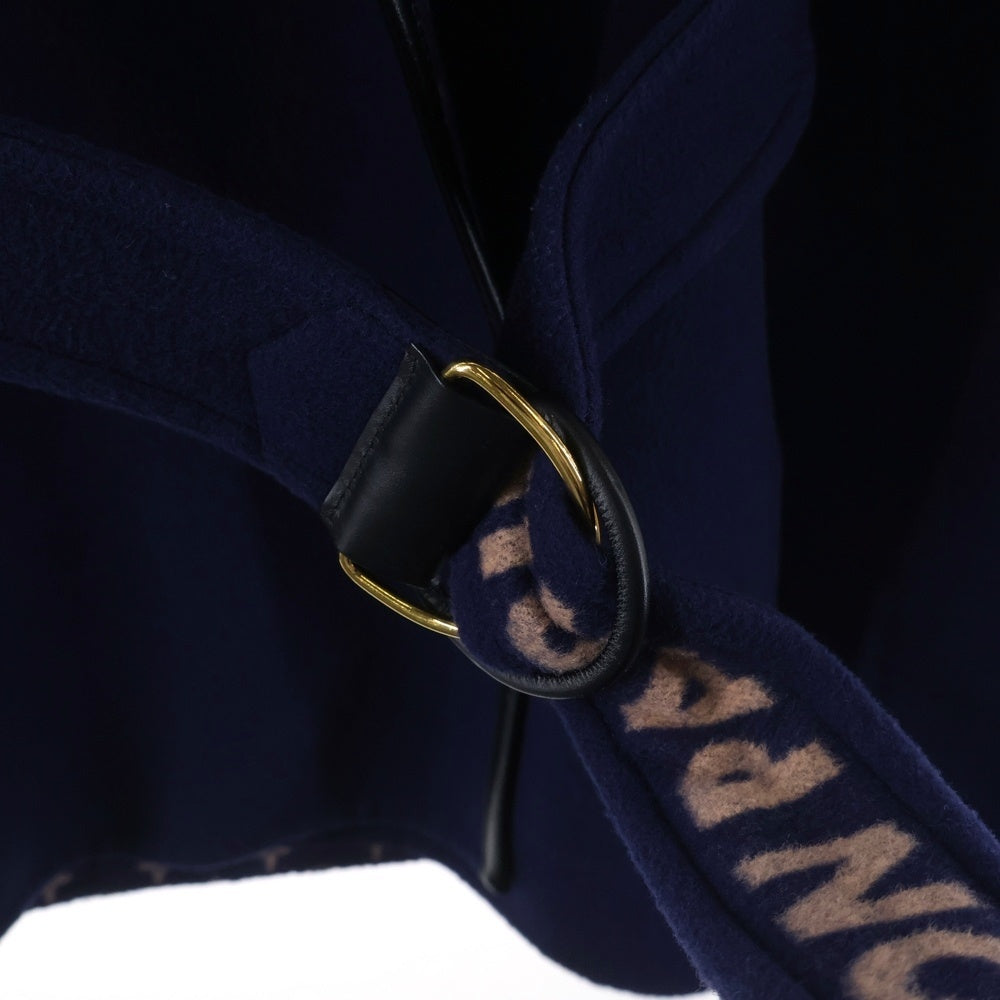 LOUIS VUITTON(ルイヴィトン) シグネチャー ウール ダブルフェイス モノグラム ラップコート ネイビー レディース RW221WQWEFMCO24