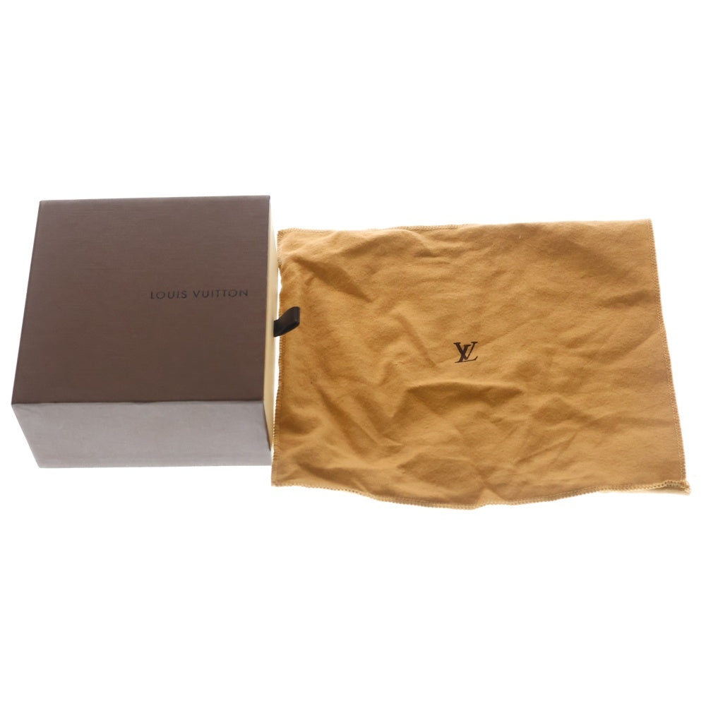 LOUIS VUITTON(ルイヴィトン) ダミエ サンチュール キャレ ベルト ブラウン M6881U シルバー金具