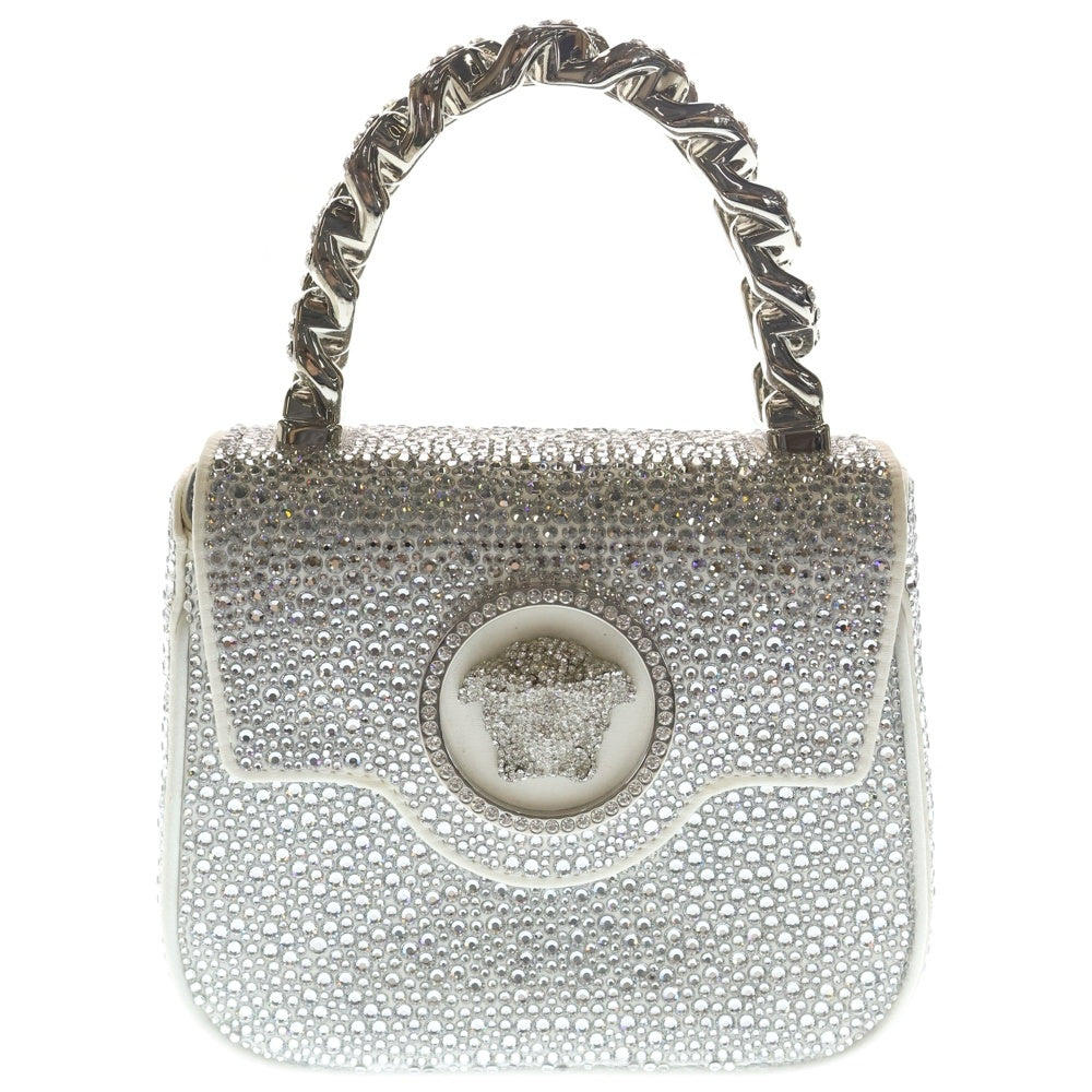 VERSACE(ヴェルサーチ) ラ メドゥーサ ミニチェーンショルダーバッグ 2WAYバッグ ハンドバッグ シルバー レディース