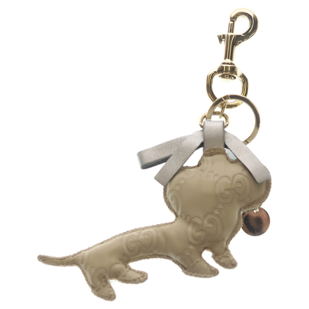 GUCCI(グッチ) 犬 ドッグモチーフ チャーム キーホルダー レディース