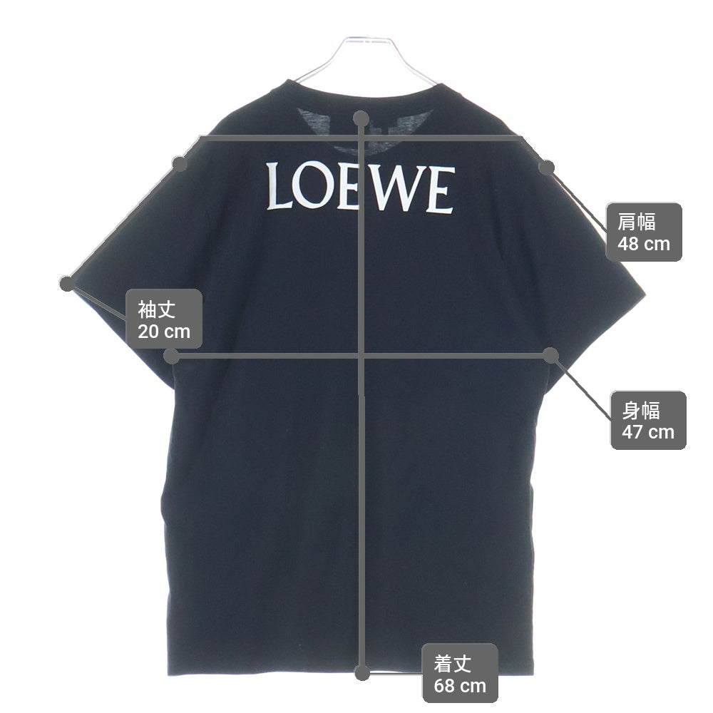 LOEWE(ロエベ) スマイルフロントプリント 半袖Tシャツ ブラック