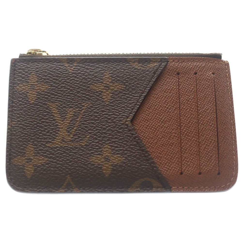 LOUIS VUITTON(ルイヴィトン) ポルトカルト ロミー モノグラム カード コイン フラグメントケース ゴールド金具 ブラウン M81880 レディース