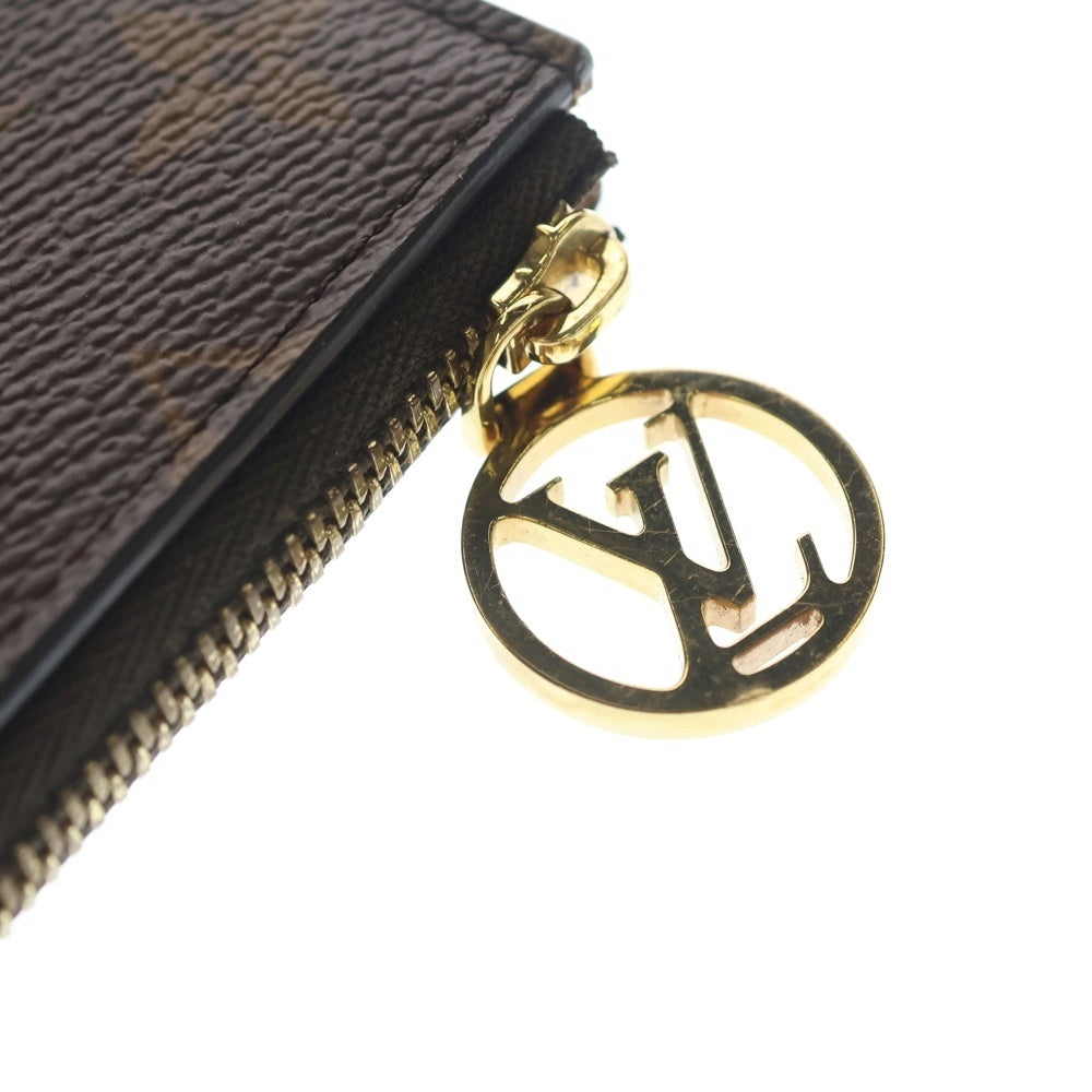 LOUIS VUITTON(ルイヴィトン) ポルトカルト ロミー モノグラム カード コイン フラグメントケース ゴールド金具 ブラウン M81880 レディース