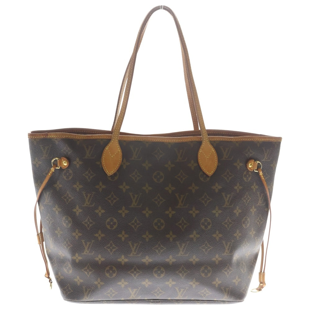 LOUIS VUITTON(ルイヴィトン) モノグラム ネヴァーフルMM トートバッグ ハンドバッグ ブラウン レザー×PVC M40156 ゴールド金具 レディース