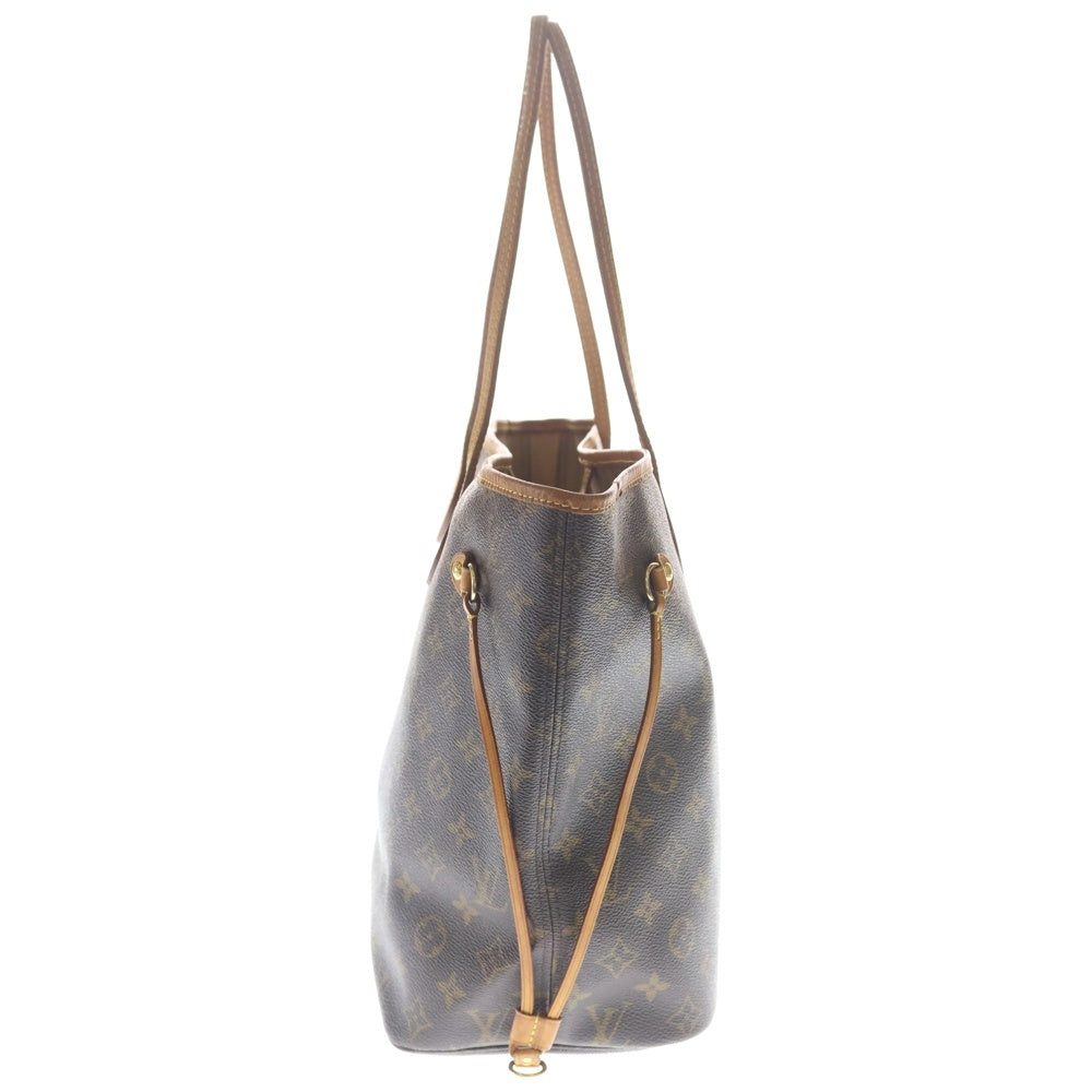 LOUIS VUITTON(ルイヴィトン) モノグラム ネヴァーフルMM トートバッグ ハンドバッグ ブラウン レザー×PVC M40156 ゴールド金具 レディース