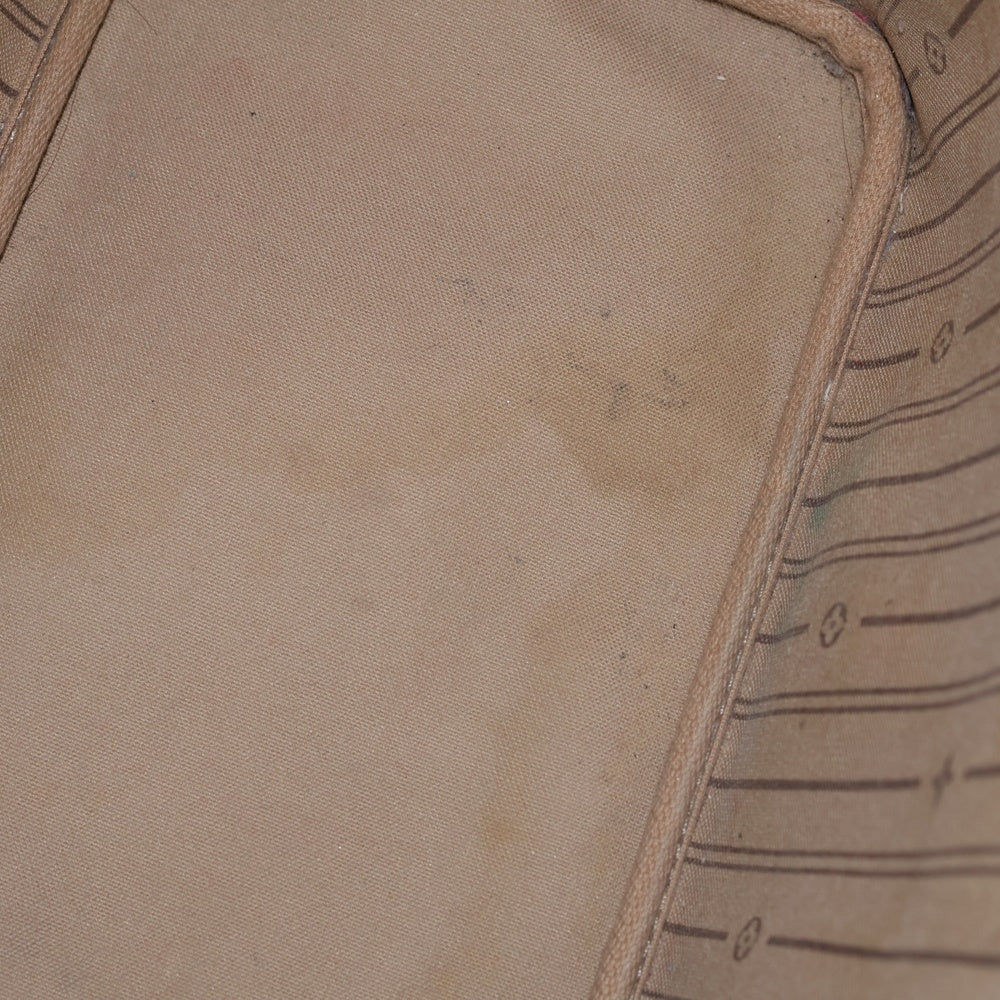 LOUIS VUITTON(ルイヴィトン) モノグラム ネヴァーフルMM トートバッグ ハンドバッグ ブラウン レザー×PVC M40156 ゴールド金具 レディース