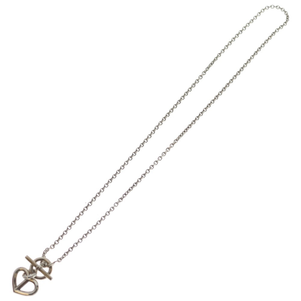HERMES(エルメス) シェーヌダンクル ハートアミュレット ネックレス ペンダント チェーン シルバー 925 9.2g レディース