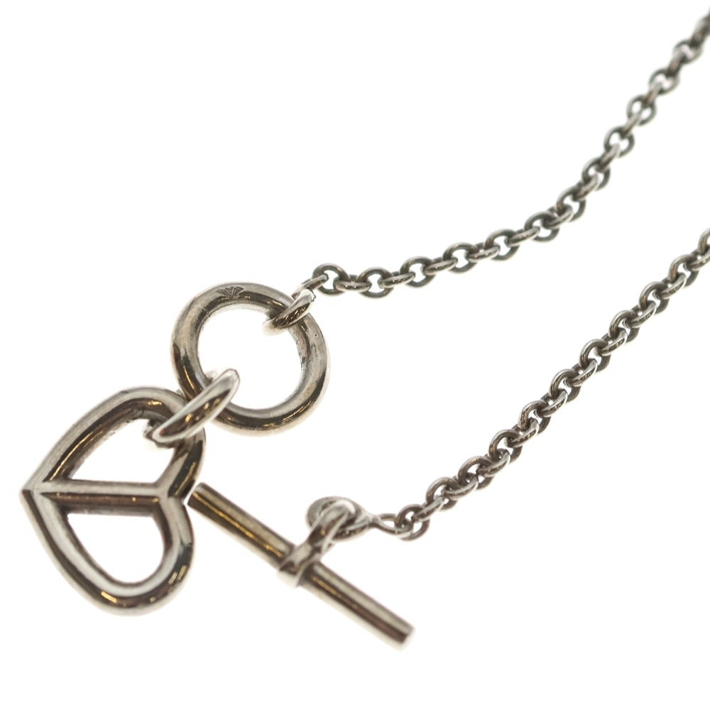 HERMES(エルメス) シェーヌダンクル ハートアミュレット ネックレス ペンダント チェーン シルバー 925 9.2g レディース