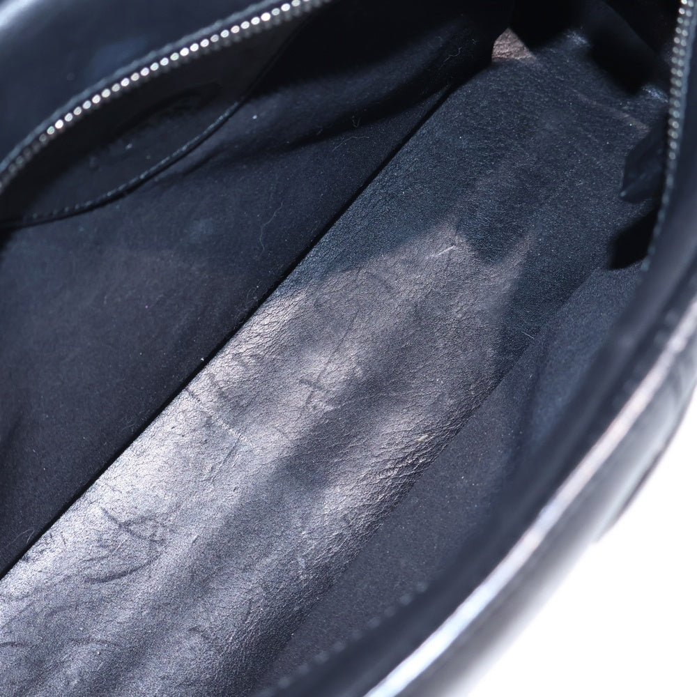 TOD'S(トッズ) レザー ハンド トートバッグ シルバー金具 ブラック