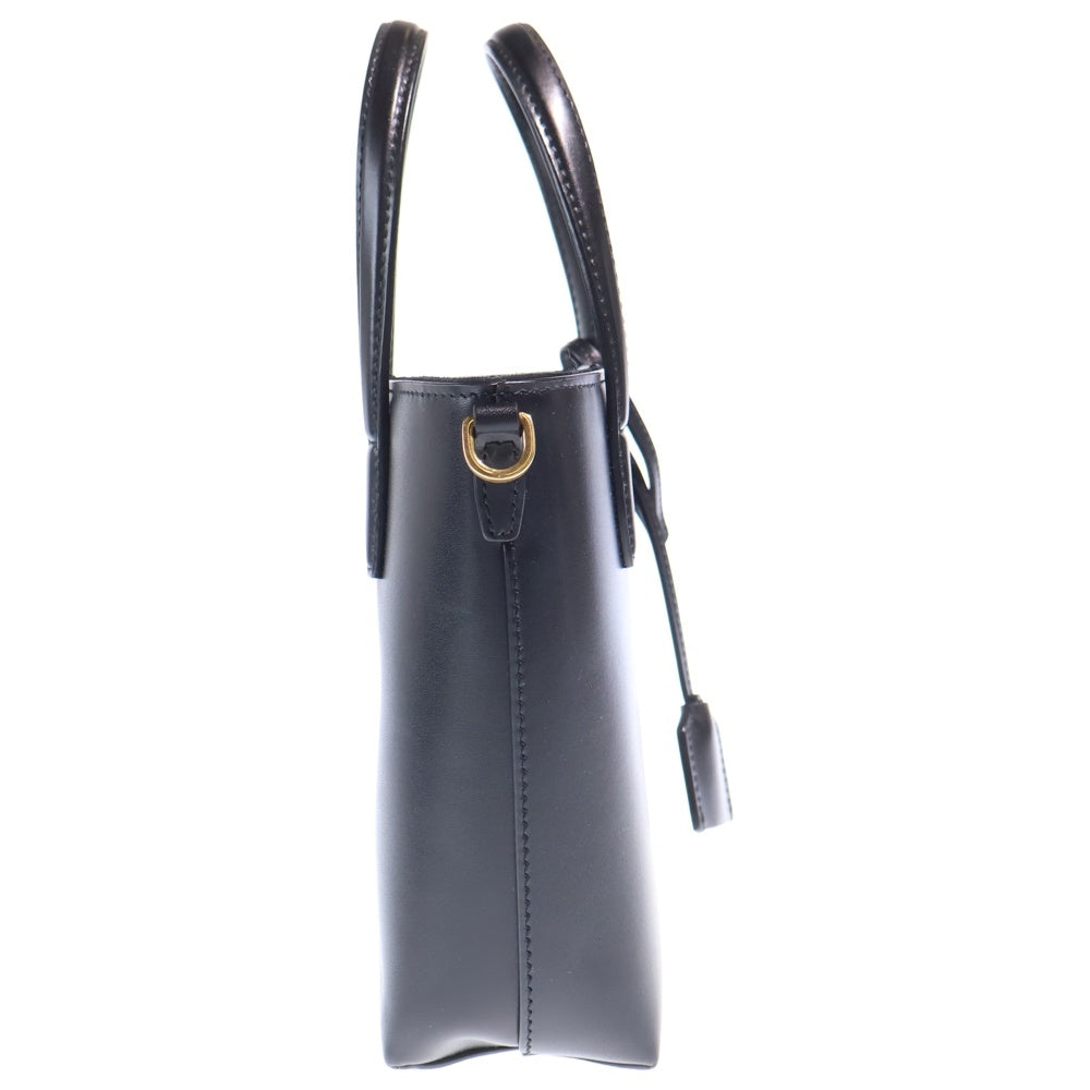 SAINT LAURENT PARIS(サンローランパリ) ミニ トイ 2Wayトートバッグ ハンドバッグ ショルダーバッグ ブラック レザー 773995 ゴールド金具 レディース