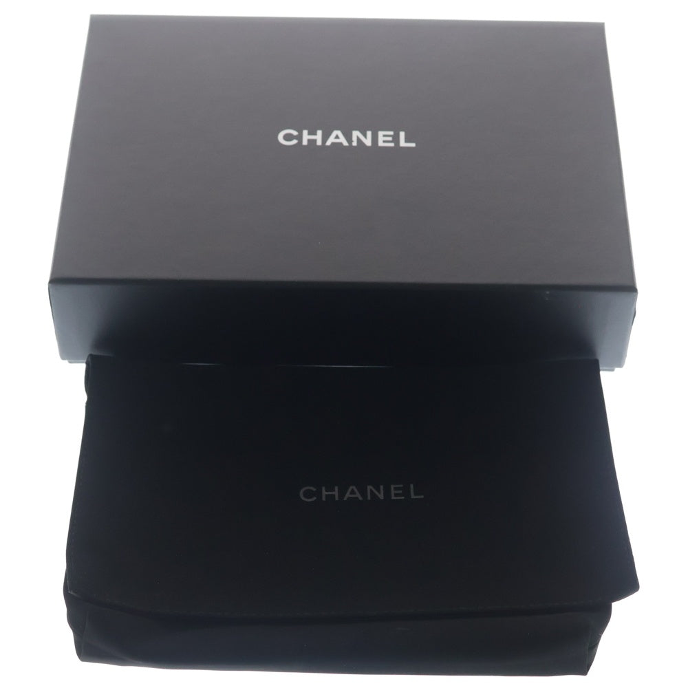 CHANEL(シャネル) マトラッセ チェーンウォレット キャビアスキン レザー ショルダーバッグ ゴールド金具 ブラック プレート レディース