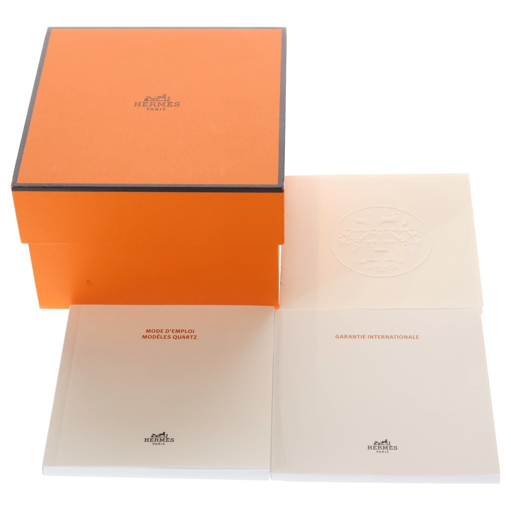 HERMES(エルメス) Hウォッチ ミニ シェル文字盤 ダイヤベゼル クォーツウォッチ 腕時計 シルバー HH1.131 レディース