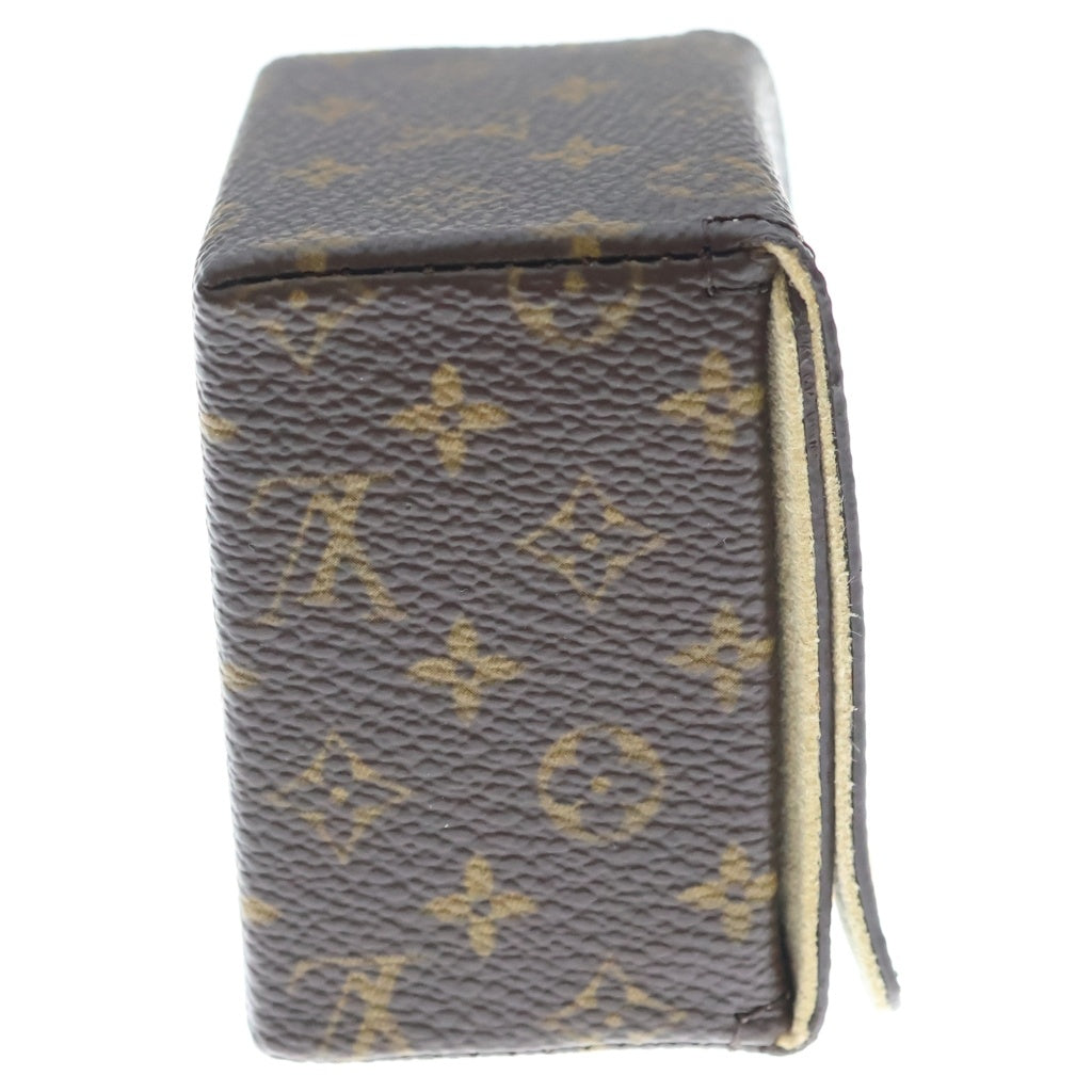 LOUIS VUITTON(ルイヴィトン) モノグラム ジュエリーケース アクセサリーケース 小物入れ ブラウン ゴールド金具 レディース