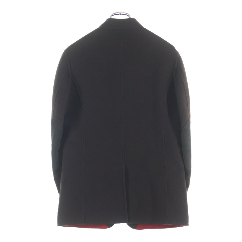 Berluti(ベルルッティ) FORESTIERE フォレスティエール スエードレザー エルボーパッチ カシミヤ スタンドカラー ジャケット ブラウン