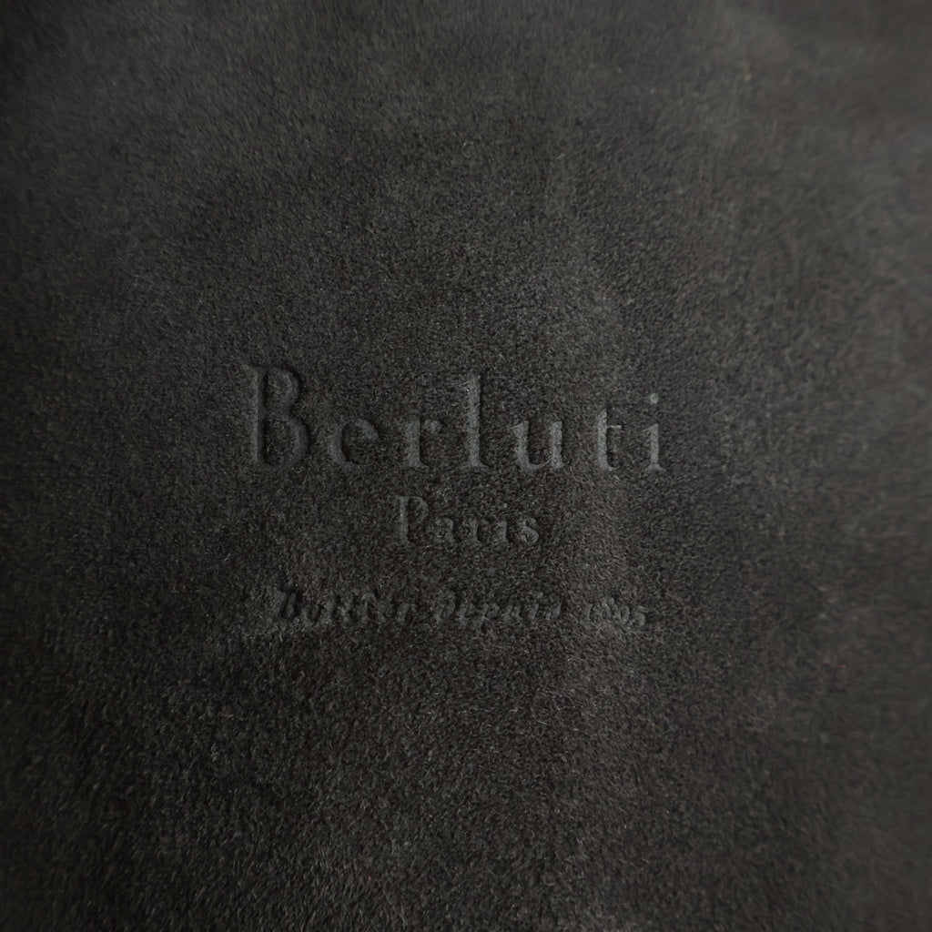 Berluti(ベルルッティ) FORESTIERE フォレスティエール スエードレザー エルボーパッチ カシミヤ スタンドカラー ジャケット ブラウン