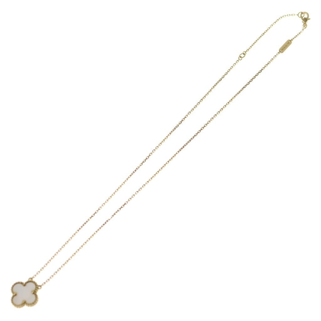 Van Cleef & Arpels(ヴァンクリーフアンドアーペル) ヴィンテージアルハンブラ マザーオブパール ネックレス K18YG イエローゴールド VCARA45900 レディース