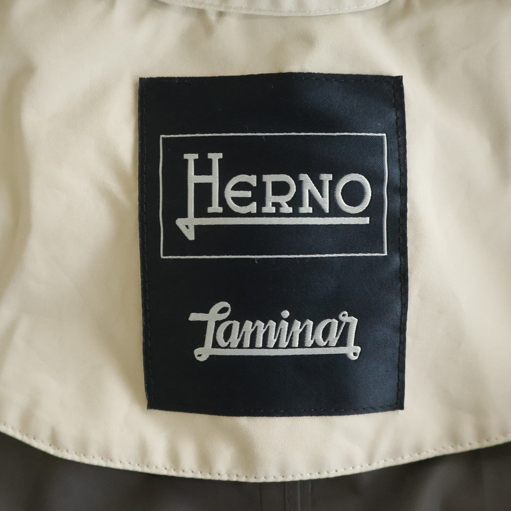 HERNO(ヘルノ) ラミナー レインコート ジャケット ゴアテックス ベージュ #42 レディース