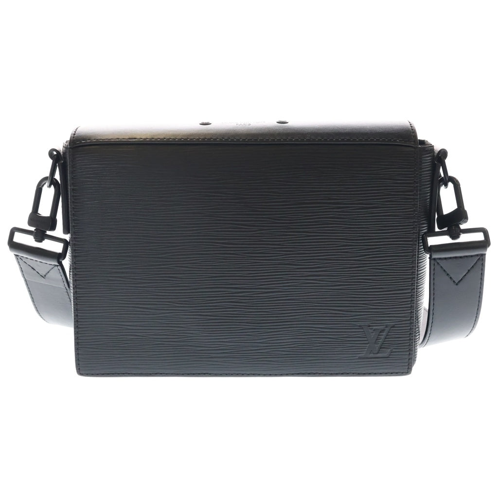 LOUIS VUITTON(ルイヴィトン) エピ ニューエクリプス フラップ メッセンジャーバッグ ショルダーバッグ ブラック レザー M58492 ブラック金具 レディース