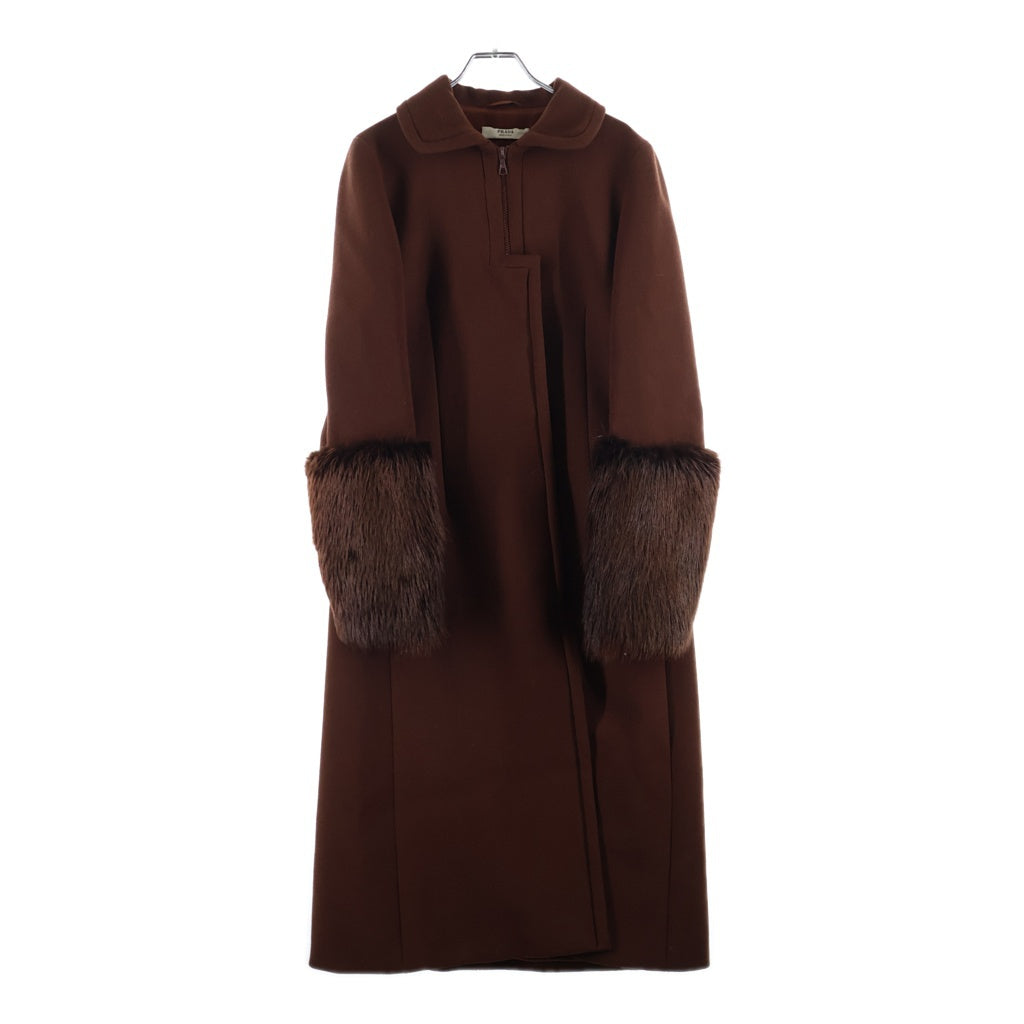 PRADA(プラダ) グレースコンチメンタル ダッフルコート ブラウン #40 レディース