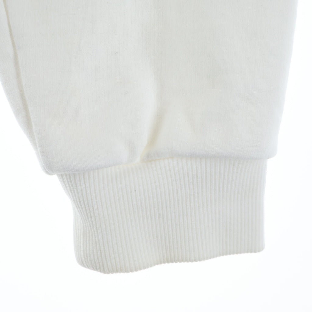 doublet(ダブレット) 22AW BURNING EMBROIDERY ZIP UP HOODIE バーニングエンブロイダリー バックプリント 刺繍 クロップド ジップアップ スウェットパーカー ホワイト 22AW27CS229 レディース