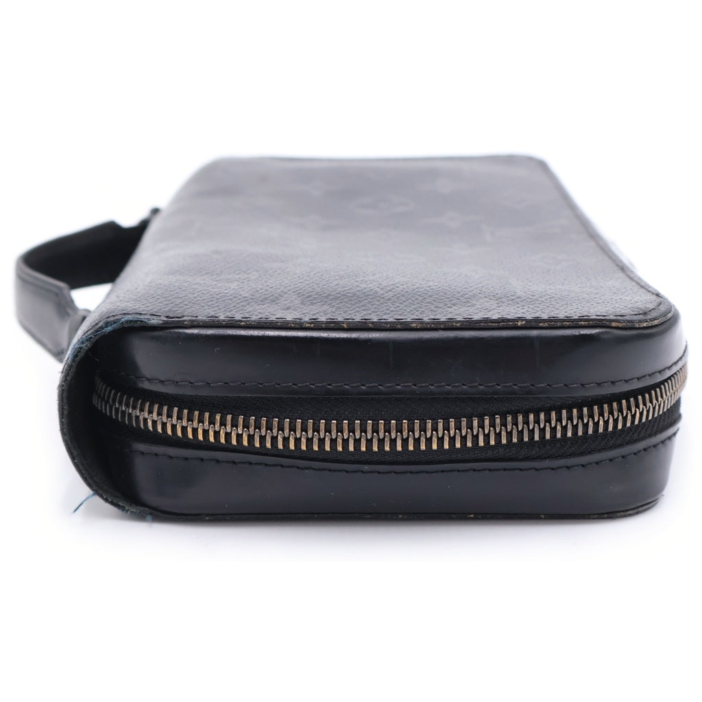 LOUIS VUITTON(ルイヴィトン) モノグラムエクリプス ジッピーXL ロングウォレット 長財布 カードケース ブラック PVC M61698 シルバー金具 レディース