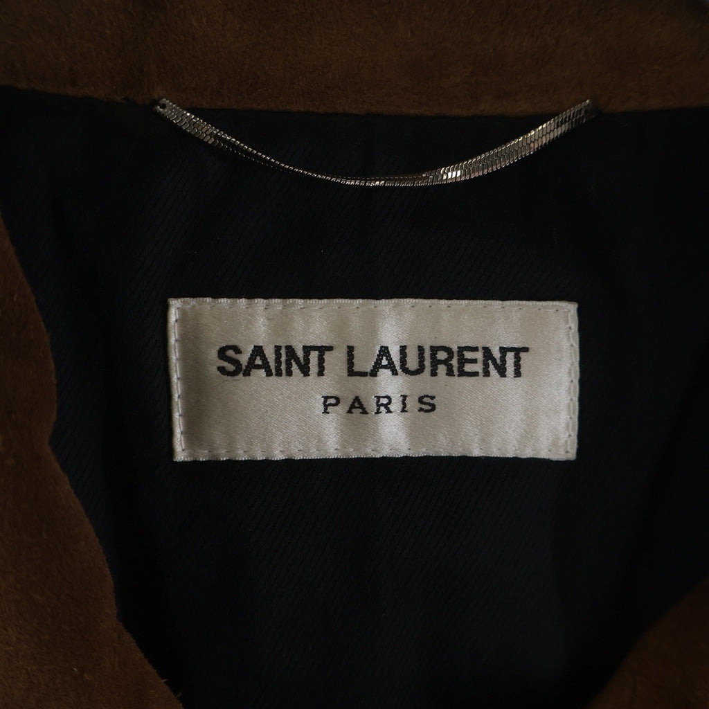 SAINT LAURENT PARIS(サンローランパリ) 15aw ボンバージャケット エディ期 スエード ブラウン