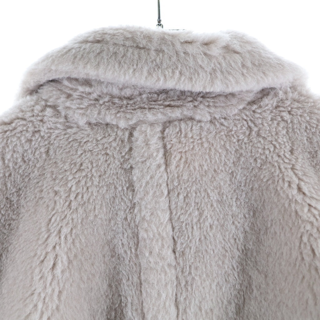 Max Mara(マックスマーラ) テディベアケープ コート サンドベージュ アルパカ×ウール レディース