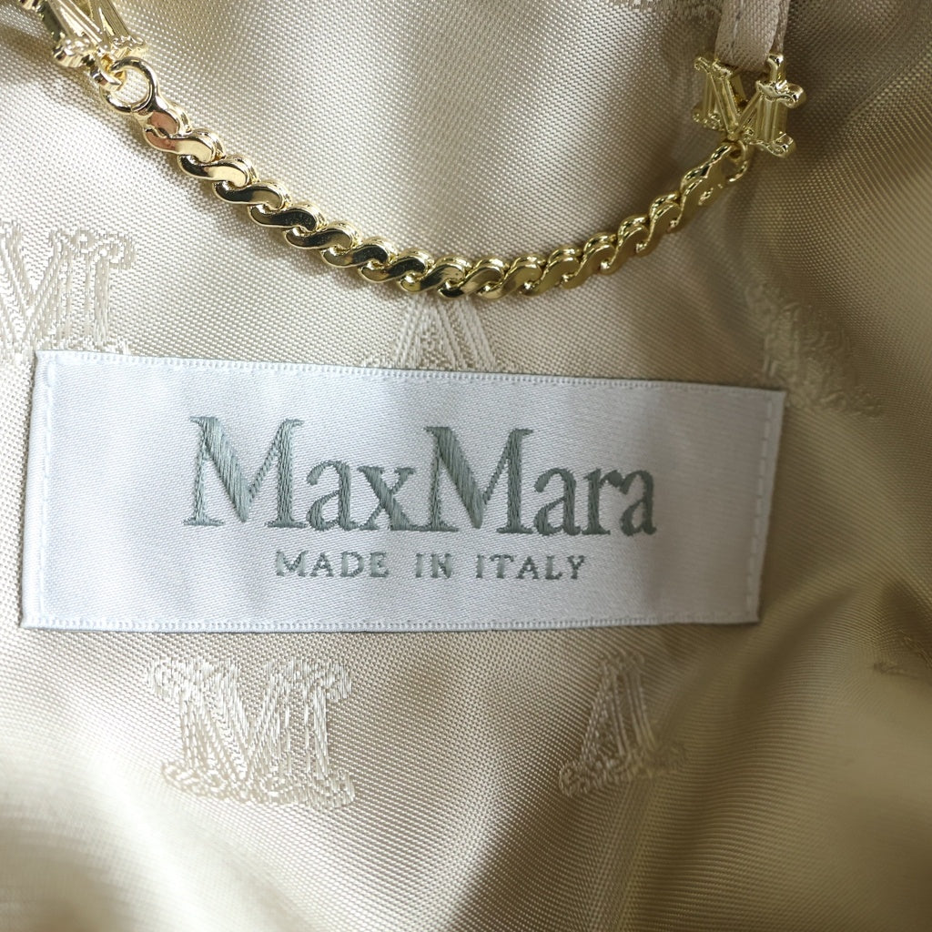 Max Mara(マックスマーラ) テディベアケープ コート サンドベージュ アルパカ×ウール レディース