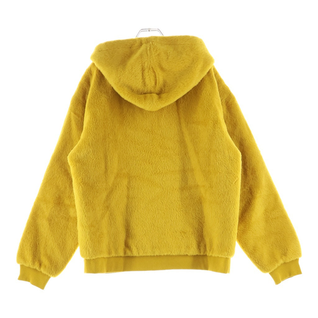 CELINE(セリーヌ) ロゴビーズ ファジーウール ルーズフィット フーディー イエロー #L レディース