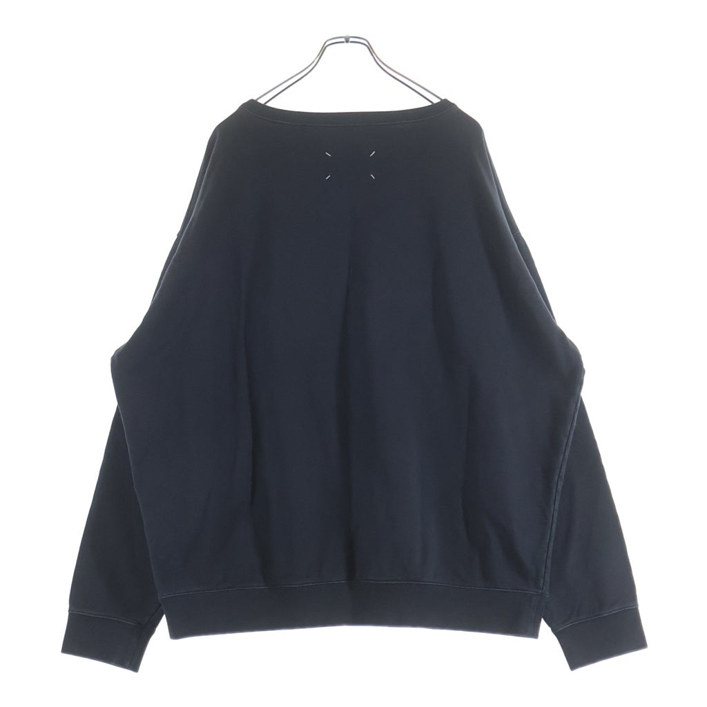 Maison Margiela(メゾンマルジェラ) 23SS ナンバリング ロゴ刺繍 クルーネック プルオーバースウェットトレーナー グレー S50GU0208 S25520 レディース