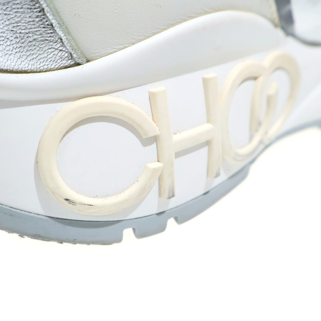 JIMMY CHOO(ジミーチュウ) グリッター スニーカー シルバー #35 レディース