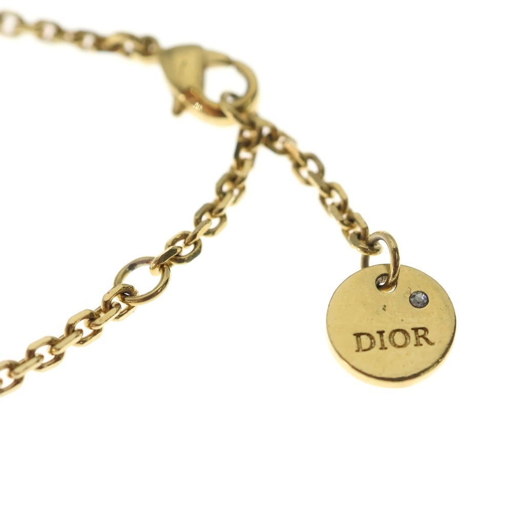 DIOR(ディオール) Petit CD スターモチーフ ラインストーン ブレスレット ゴールド チェーン レディース
