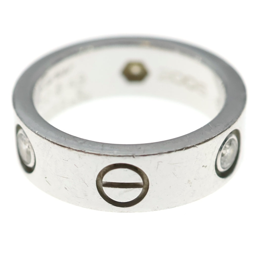 Cartier(カルティエ) ラブリング 3PD ダイヤ ホワイトゴールド Au750 #9.5 レディース