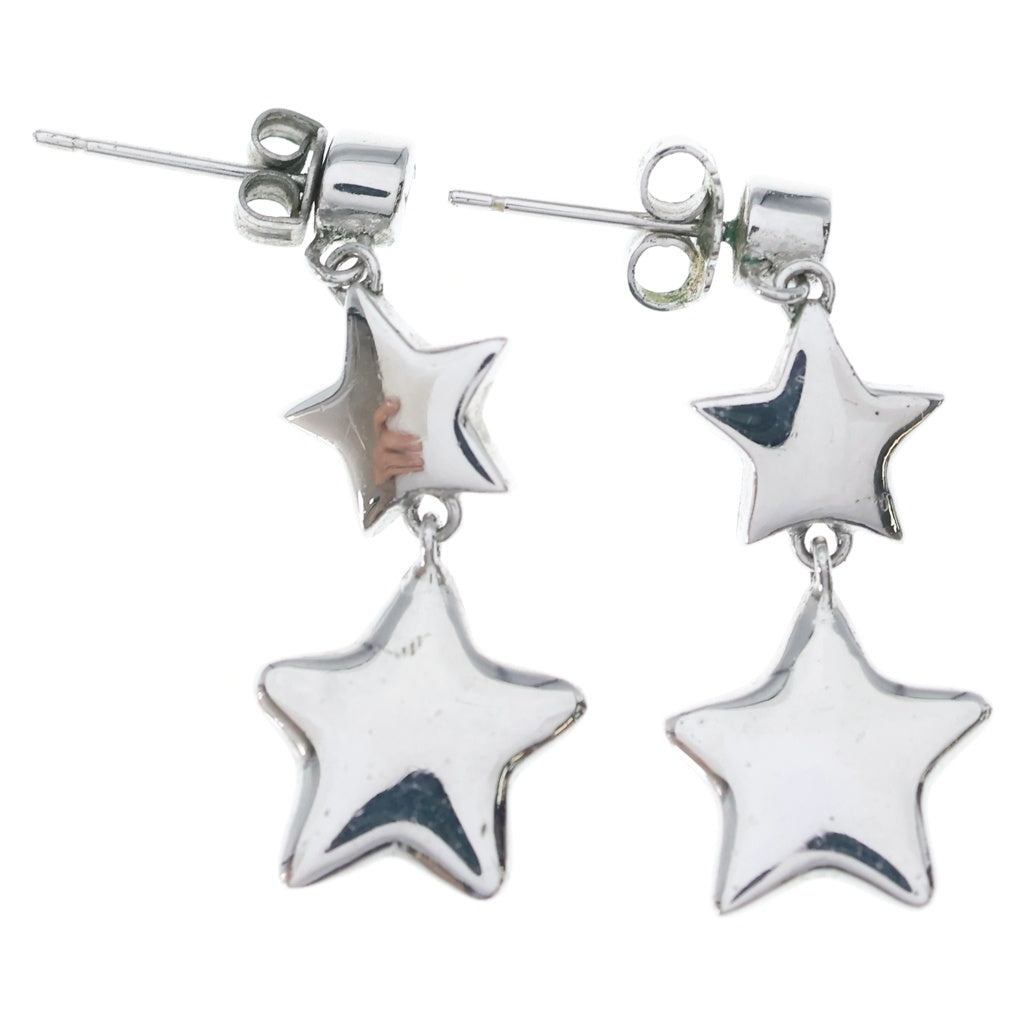 Christian Dior(クリスチャンディオール) ラインストーン スターピアス シルバー レディース