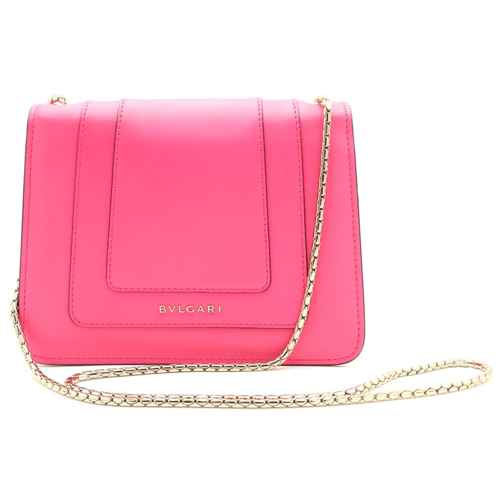 BVLGARI(ブルガリ) セルペンティ レザー チェーン ショルダーバッグ 