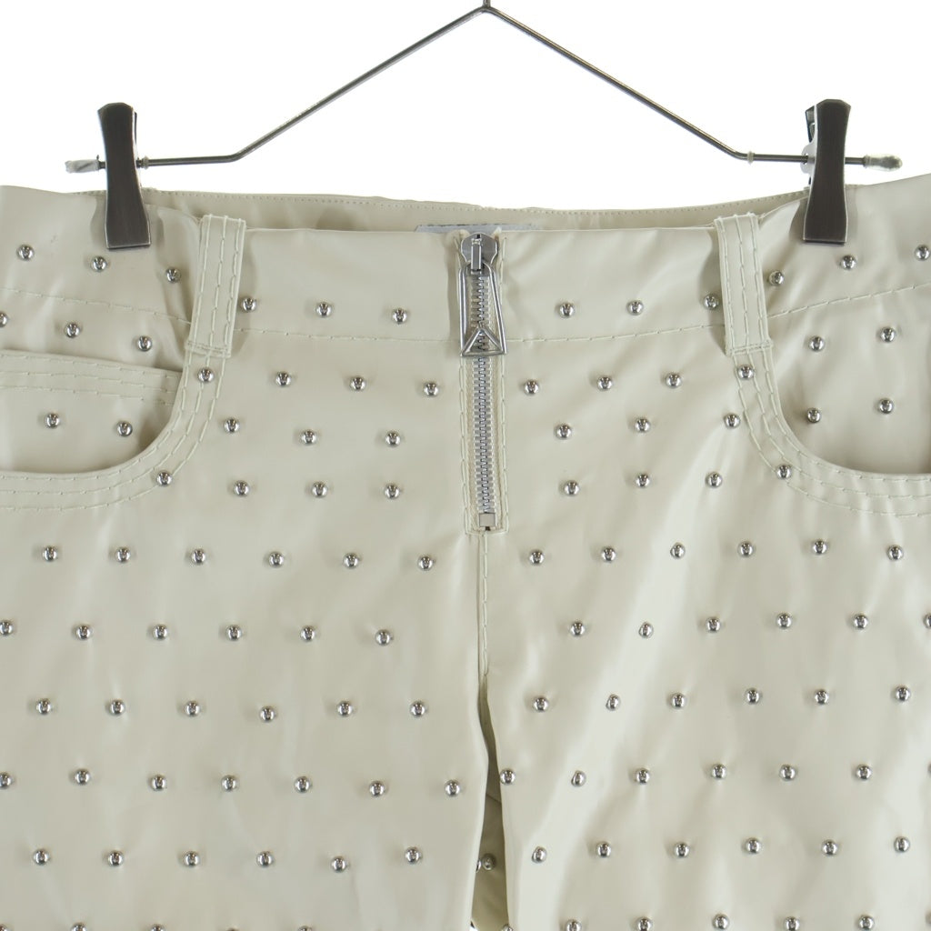 BOTTEGA VENETA(ボッテガヴェネタ) スタッズロングパンツ アイボリー #38 レディース